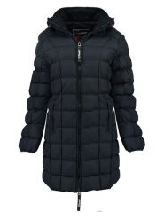 Canadian Peak Płaszcz pikowany "Bambolineak" w kolorze granatowym rozmiar: XL. Niebieskie płaszcze Canadian Peak, xl, z aplikacjami, bez kaptura. Za 296.35 zł.