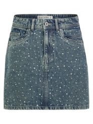 Eight2Nine Dżinsowa spódnica w kolorze niebieskoszarym rozmiar: XS. Niebieskie spódnice Eight2Nine, xs, bez wzorów, z bawełny, klasyczne, mini. Za 104.89 zł.