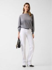 Guess Jeansy 182441 Biały Straight Fit. Białe jeansy Guess, z aplikacjami, z jeansu. Za 434.99 zł.