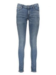 S. Oliver Dżinsy - Skinny fit - w kolorze niebieskim rozmiar: 36/32. Niebieskie jeansy S.Oliver, s, z aplikacjami, ze skóry, klasyczne. Za 109.95 zł.