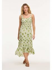 SHIWI Top "Ilona" w kolorze zielono-białym rozmiar: XL. Zielone topy SHIWI, xl, bez wzorów, z bawełny, bez kołnierzyka, bez ramiączek. Za 96.60 zł.