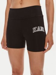 Karl Kani Szorty sportowe Small Serif 6113125 Czarny Slim Fit. Czarne szorty sportowe Karl Kani, bez wzorów, z syntetyku. Za 79.99 zł.