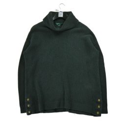 Second life - Damski sweter z golfem czarny - Jak nowy. Czarne swetry Ralph Lauren, bez wzorów, bez ramiączek. Za 119.24 zł.