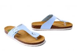 DR. BRINKMANN 700714-55 hellblau, klapki japonki damskie. Niebieskie japonki Dr. Brinkmann, bez wzorów. Za 164.90 zł.