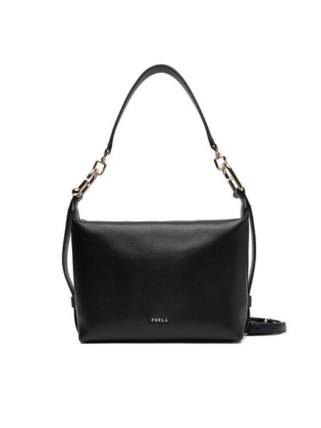 Furla Torebka Tonie Mini WE00877 A.0023 CN O6000 Czarny. Czarne torebki klasyczne Furla, bez wzorów, ze skóry, bez dodatków. Za 1,199.00 zł.