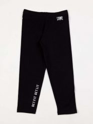Legginsy z bawełna na co dzień na siłownię. Czarne legginsy LEONE 1947 APPAREL, bez wzorów, z bawełny. Za 63.11 zł.