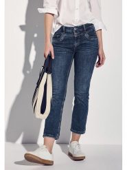 Street One Dżinsy - Slim fit - w kolorze granatowym rozmiar: W28/L26. Niebieskie jeansy Street One, l, bez wzorów, klasyczne. Za 114.44 zł.
