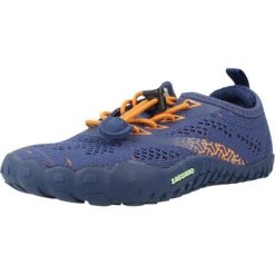 Buty SAGUARO SAMART I Niebieski. Niebieskie buty trekkingowe SAGUARO, bez wzorów, z syntetyku, bez zapięcia, trekkingowe. Za 177.99 zł.