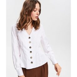 Koszula z dekoltem V - Biały. Koszule marki Reserved. Za 179.99 zł.