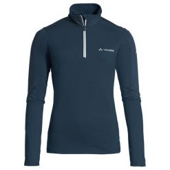Rozpinany polar damski half-zip VAUDE Livigno II. Niebieskie bluzy z polaru Vaude, na zimę, xs, bez wzorów, z polaru, narciarskie. Za 296.75 zł.