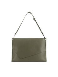 Gino Rossi Torebka CS6336 Khaki. Brązowe torebki klasyczne Gino Rossi, bez wzorów, z materiału, bez dodatków. Za 229.99 zł.