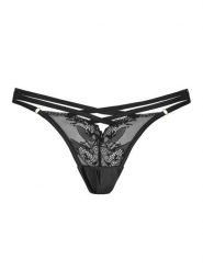 Hunkemöller Figi brazylijskie Amari 301027 Czarny. Czarne figi Hunkemöller, bez wzorów, z syntetyku. Za 69.99 zł.