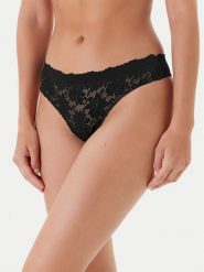 Selmark Stringi 10901 Czarny. Czarne stringi Selmark, bez wzorów, z syntetyku. Za 59.99 zł.
