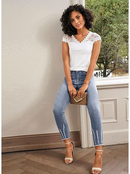 WITT WEIDEN Dżinsy - Slim fit - w kolorze niebieskim rozmiar: W23. Niebieskie jeansy WITT WEIDEN, bez wzorów, klasyczne. Za 79.03 zł.