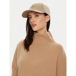 Czapka z daszkiem Calvin Klein. Brązowe czapki z daszkiem Calvin Klein, bez wzorów. Za 179.99 zł.