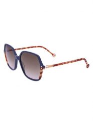 Carolina Herrera Damskie okulary przeciwsłoneczne w kolorze granatowo-jasnobrązowym rozmiar: 56. Brązowe okulary przeciwsłoneczne carolina herrera, bez wzorów, z tworzywa sztucznego, szklane. Za 309.95 zł.