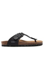 CMP Japonki Eco Mymosa Wmn Flip FLop 3Q91036 Czarny. Czarne japonki CMP, bez wzorów, ze skóry. Za 189.99 zł.