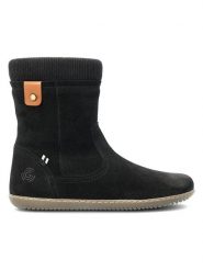 Groundies Skórzane buty "Iceland" w kolorze czarnym do chodzenia na boso rozmiar: 36. Czarne botki Groundies, bez wzorów, ze skóry, bez obcasa, bez zapięcia. Za 304.99 zł.