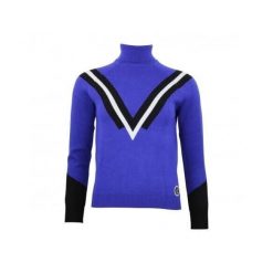 Damski sweter z golfem Peak Mountain Adonie. Niebieskie swetry Peak Mountain, bez wzorów, eleganckie, bez ramiączek. Za 236.00 zł.