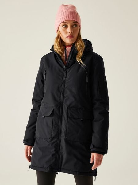 Regatta Kurtka zimowa "Gwynn" w kolorze czarnym rozmiar: 40. Czarne kurtki Regatta, na zimę, bez wzorów, z puchu, bez kaptura. Za 384.71 zł.