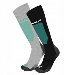 Skarpety narciarskie Nordica Uni 2-Pack Black / Teal + Grey / Teal. Czarne skarpetki NORDICA, bez wzorów, z elastanu. Za 129.99 zł.