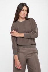 Bluzka damska wełniana PESERICO. Bluzki Peserico, bez wzorów, z wełny, bez kołnierzyka, bez ramiączek. Za 2,399.00 zł.