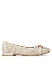 Caprice Baleriny 9-22503-42 Beżowy. Brązowe baleriny Caprice, bez wzorów, ze skóry, bez obcasa, bez zapięcia. Za 209.99 zł.