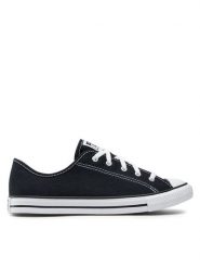 Converse Trampki Chuck Taylor All Star Dainty Ox 564982C Czarny. Czarne trampki Converse, bez wzorów, z materiału, retro, bez zapięcia. Za 209.99 zł.