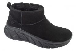 Buty sportowe Sneakersy damskie, Bobs B Flex Hi - Hi Frost. Czarne buty treningowe Skechers, bez wzorów, z materiału, przed kostkę, bez zapięcia, trekkingowe. Za 249.99 zł.