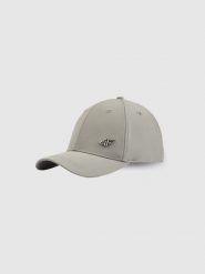 4F Czapka z daszkiem strapback uniseks - szara XS/S (56cm). Szare czapki z daszkiem 4f, bez wzorów, klasyczne. Za 69.99 zł.