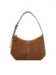Tommy Jeans Torebka Tjw Slouchy Suede Shoulder Bag AW0AW18859 Brązowy. Brązowe torebki klasyczne Tommy Jeans, bez wzorów, z jeansu, bez dodatków. Za 649.99 zł.