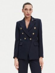 Maryley Marynarka 25EB139/43BL Granatowy Regular Fit. Niebieskie marynarki i żakiety Maryley, xl, bez wzorów, z syntetyku, bez ramiączek. Za 399.99 zł.