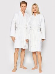 Sprandi Szlafrok SP22-AC002 Biały. Białe szlafroki damskie Sprandi, bez wzorów, z bawełny, bez ramiączek. Za 199.99 zł.