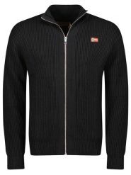 Geographical Norway Kardigan "Flexible" w kolorze czarnym rozmiar: XXL. Czarne swetry Geographical Norway, xxl, bez wzorów, bez ramiączek. Za 161.73 zł.