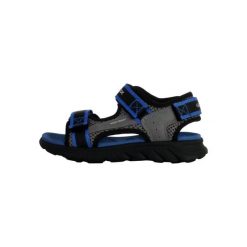 Sandały Geox J Sandal Airadyum B. Niebieskie sandały Geox, bez wzorów, z syntetyku, sportowe, bez obcasa, bez zapięcia. W wyprzedaży za 220.00 zł.