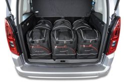 Torby Do Bagażnika Opel Combo 2018-2022 6Szt Kjust. Czarne torby podróżne KJUST, bez wzorów, z kauczuku. Za 1,723.00 zł.