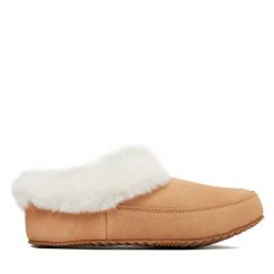 Kapcie Sorel. Brązowe kapcie Sorel, bez wzorów. Za 389.00 zł.