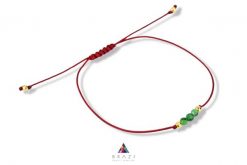 Bransoletka Szczęścia Zoisyt. Czerwone bransoletki Brazi druse jewelry, srebrne. Za 69.00 zł.