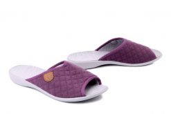 BEFADO 255D 010 fiolet, kapcie damskie. Fioletowe kapcie Befado, bez wzorów. Za 64.99 zł.