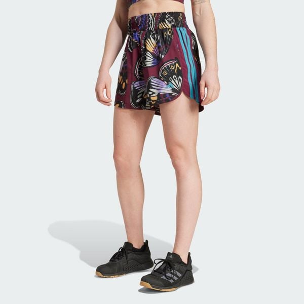 Szorty adidas X Farm Pacer. Czerwone szorty adidas, bez wzorów, z dzianiny, na fitness i siłownię. Za 160.15 zł.