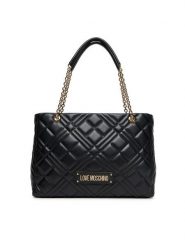 LOVE MOSCHINO Torebka JC4145PP1NLA0000 Czarny. Czarne torebki klasyczne Love Moschino, bez wzorów, ze skóry, bez dodatków. Za 709.99 zł.