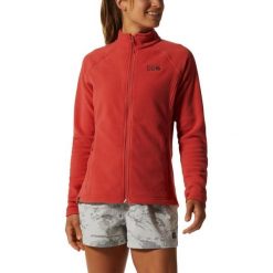 Damska bluza polarowa Mountain Hardwear Polartec Microfleece z pełnym zamkiem bł. Czerwone bluzy bez kaptura MOUNTAIN HARDWEAR, na zimę, xs, bez wzorów, z polaru, bez kaptura, narciarskie. Za 269.00 zł.