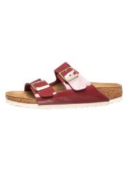 Birkenstock Klapki "Arizona" w kolorze czerwonym rozmiar: 36. Czerwone klapki Birkenstock, bez wzorów, klasyczne, z otwartym noskiem, bez obcasa, bez zapięcia. Za 95.92 zł.