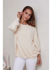 Soft Cashmere Sweter w kolorze beżowym rozmiar: 34/36. Brązowe swetry Soft Cashmere, bez wzorów, z kaszmiru, klasyczne, bez ramiączek. Za 124.65 zł.