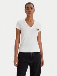 Armani Exchange T-Shirt XW001803 AF16294 U0002 Biały Regular Fit. Białe t-shirty Armani Exchange, s, bez wzorów, z bawełny, bez kołnierzyka, bez ramiączek. Za 269.99 zł.