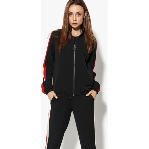 Confront Bluza Poppy , czarny, rozmiar M. Czarne bluzy bez kaptura Confront, m, z aplikacjami, z materiału, bez kaptura, na fitness i siłownię. W wyprzedaży za 79.99 zł.