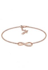 Elli Damski symbol nieskończoności z kryształami cyrkonii, srebro próby 925 Sterling Silver Bransoletki 1 ct. Szare bransoletki Elli, z cyrkonią, srebrne. Za 283.99 zł.