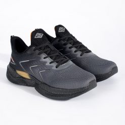 Vico Czarno-szare lekkie buty sportowe sznurowane. Szare buty treningowe bez wzorów, bez zapięcia. Za 166.74 zł.