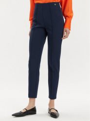 Tamaris Apparel Spodnie materiałowe Arad TAW0880 Granatowy Slim Fit. Niebieskie spodnie materiałowe Tamaris Apparel, bez wzorów, z materiału. Za 199.99 zł.