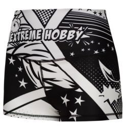Spodenki sportowe damskie do jogi fitnessu EXTREME HOBBY COMICS. Czarne szorty sportowe EXTREME HOBBY, bez wzorów, z dzianiny, do biegania. Za 149.00 zł.